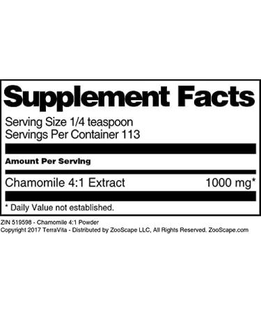 Chamomile 4:1 Powder (4 oz ZIN: 519598) - 3 Pack - Buy Online on GoSupps.com
