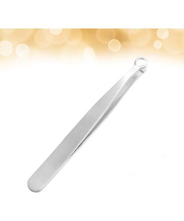 Milisten Eyelash Eyelash Stainless Steel Salon 320 Degree Pulling Angle Rounded Corners Beauty Product (Silver) Lash Lash Gland Forceps - Buy Online on GoSupps.com