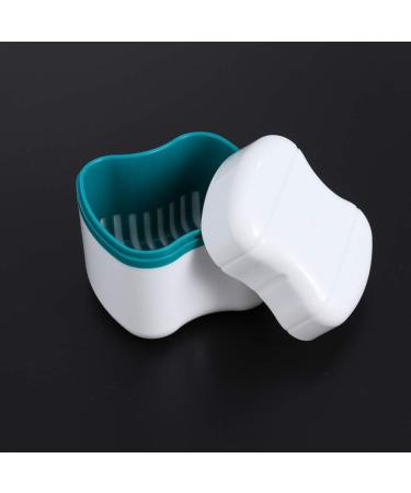 FOMIYES Denture Bath Case - 2 Pcs False Teeth Storage Cup with Strainer | Travel-Friendly Denture Holder & Cleaner Case - Buy Online on GoSupps.com
