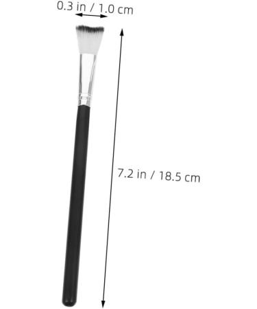 FOMIYES Fish Tail Brush Highlighter Blush Brush Makeup Supplies Brushes for Nose Makeup Nose Shadow Brush 18.50X1.00X1.00CM Black - Buy Online on GoSupps.com