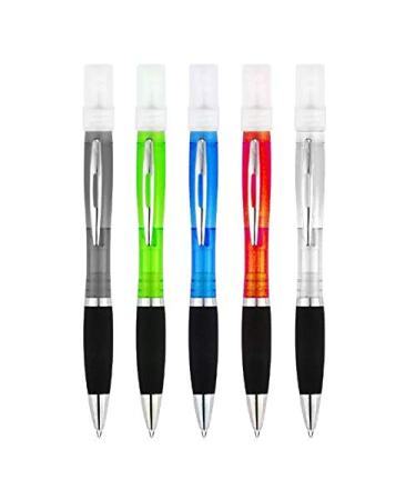 Zog Mini Cute Clear Plastic Spray Bottle Portable Pen Shape Spray Bottle for Cleaning Travel Essential Oils Perfume 3Pcs 2.8ml