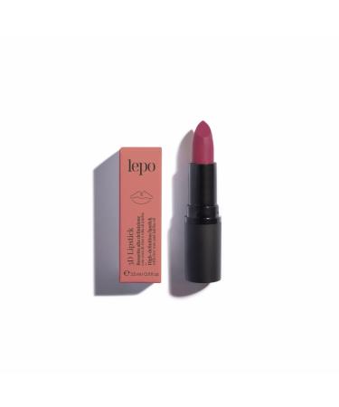 LEPO LEPO | 3D Lipstick high-definition lipstick no. 108 mulberry with rice wax and jojoba oil intense color and perfect hydration for lips with a three-dimensional appearance