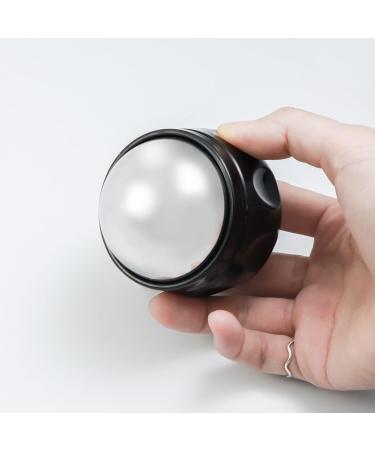 Beauty Face Ice Balls - Stainless Steel 54mm Massage Balls for Relaxation Fitness & Tui Na Yoga - Meridian Ice Wave Balls (Black) - Buy Online on GoSupps.com