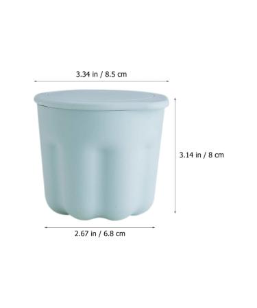 2 Sets Sky-Blue PP Washing Bowls - Makeup Brush Cleaner Kit & Beauty Tool Washer - Rinsing Bowl & Cleaning Supplies (8.5x8cm - Buy Online on GoSupps.com