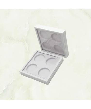 FOMIYES 4 Pcs 4 White Eyeshadow Cosmetic Sample Containers Lipstick Case Eye Shadow Box Make up Empty Box 1 count (Pack of 1) Whitex2pcs - Buy Online on GoSupps.com