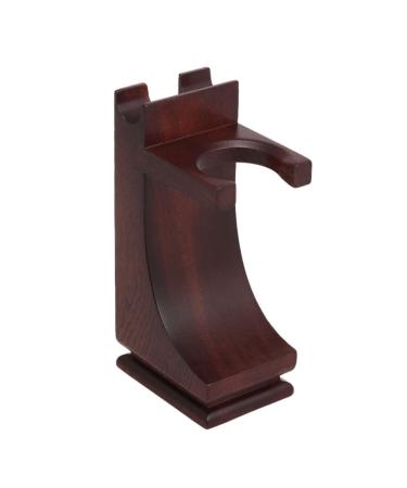 BEAHING Shaving Brush Stand Razor Wooden Holder with Non-Slip Base