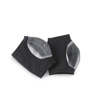 minkissy Black Sock Spa Socks Stockinette Cracked Heel Socks Dry Feet Socks Heel Sleeves for Cracked Heels Black Heel Black Gel Moisturizing Socks High Heel Socks Absorber Damping