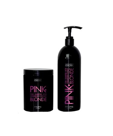 Profis Pink Blonde Hair Care Kit with Pink Pigments 1 Litre Hair Mask + 1 Litre Shampoo