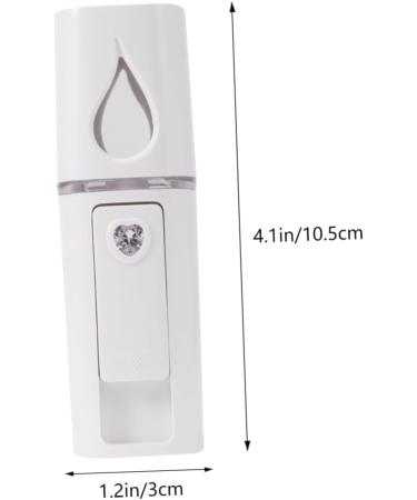 BIUDECO 1pc Nano Mist Sprayer Mini Face Humidifier Mini Dollhouse Food Resin White Face Steamer Cosmetic 10.5*3cm White - Buy Online on GoSupps.com