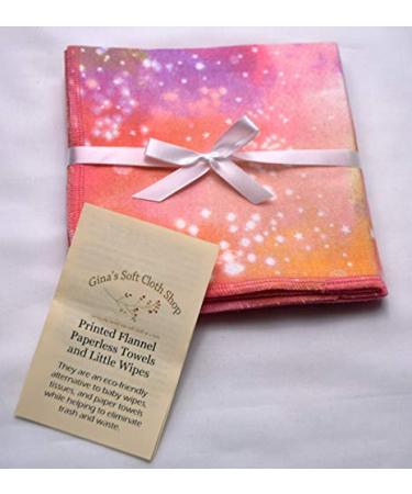 Printed Flannel Little Wipes Set - 5 Pack (12x12 Inches) - Pixie Dust Design - Buy Online on GoSupps.com