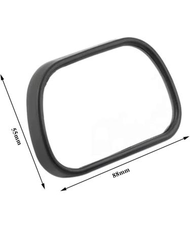 Adjustable Back Seat Baby Mirror | 360 Rotating Car Rear View Mirror for Toddlers & Children - Black (88x55mm) - Buy Online on GoSupps.com