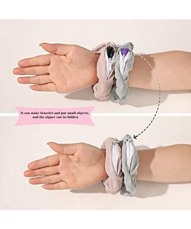 BEAUTYBIGBANG Hair Ties - 4 Pack Zipper Hair Scrunchies & Elastic Bands | Stylish & Durable Rubber Hair Accessories - Buy Online on GoSupps.com