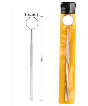 Stainless Steel Tooth Mirror for Dental Hygiene | Anti-Fog Dental Inspection Tool | Durable Dentist Equipment for Teeth Cleaning - Buy Online on GoSupps.com