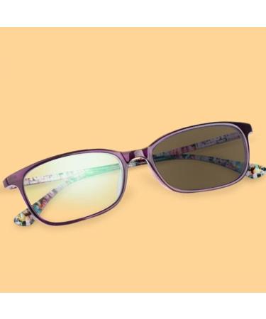 Xuan multifocal reading glasses Photochrome sunglasses rectangular readers Self -tinting glasses progressive glasses for women reading aid and visual aid (size: +2.00)