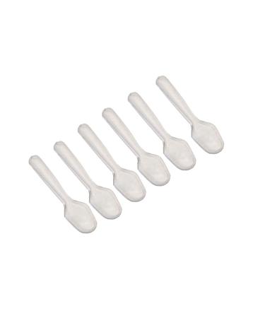 500 Pcs Disposable Clear Plastic Spoons Plastic Mini Ice Cream Spoons for Ice Cream and Dessert 7.5x2cm