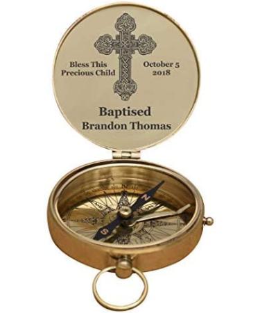 Personalized Engraved Compass - Baptism, Christmas, Missionary, Birthday, Confirmation, Graduation Gift - 3 inch DAD Compass - Buy Online on GoSupps.com