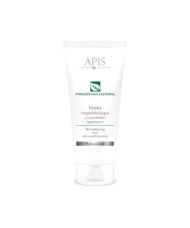 Bee APIS Painless cleansing stimulating cream mask with linseed and mint extract loosening and cleansing of sensitive skin 200 ml