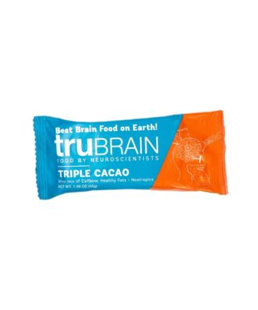 TruBrain Nootropic Bars - Focus Energy Clarity. Fast Absorbing Nootropics Bars | Brain Boosters | Improve Memory | Stop Procrastination