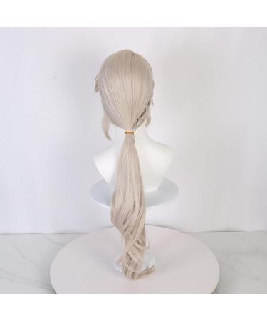 Gray and Blue Long Wig for Lynette Cosplay - Genshin Impact Costume Hair - Buy Online on GoSupps.com