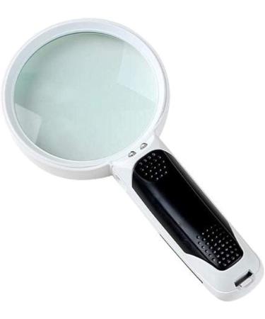 Handheld Reading Magnifier Magnifying Mirror Magnifying Glass 2.5X 2LED Lights 90MM Super High Clarity Lightweight Handheld Magnifier for Reading Maps - Jeweler Watch Repair Loupe - Buy Online on GoSupps.com