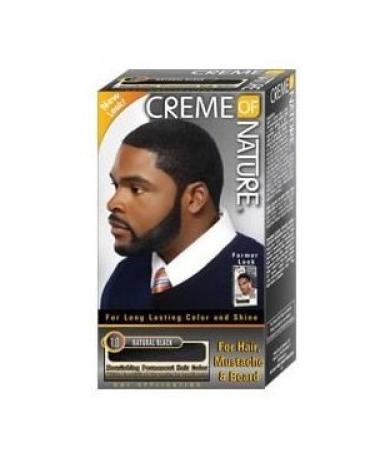 CR ME OF NATURE MEN HAIR DYE FOR HAIR MOUSTACHE AND BEARD NATURAL BLACK