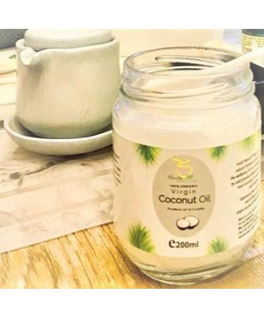 Smith Natural 100% Organic Raw Cold pressed Virgin Unrefined Coconut Oil. World No 1 Premium Grade. For Hair | Skin | Body moisturise | Edible | Gluten free | Vegan. (200ml) - Buy Online on GoSupps.com