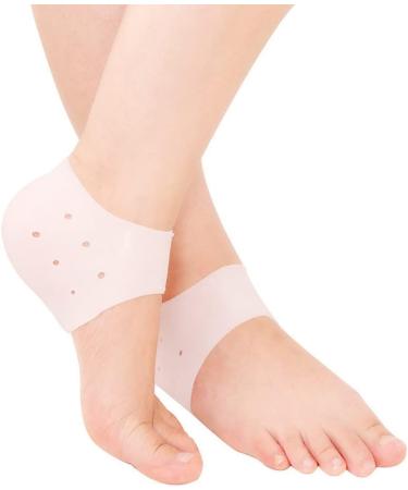 Heel Pain Relief: 6 Pack Gel Heel Cups and Socks for Cracked Feet - Blister Prevention & Support - Buy Online on GoSupps.com