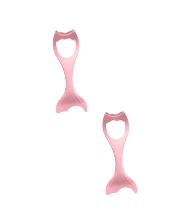 FRCOLOR 2pcs Eyeliner Auxiliary Artifact Cosmetology Supplies Eyeshadow Applicators Buddy Make up Cosmetic 15X4.5CMx2pcs Pinkx2pcs