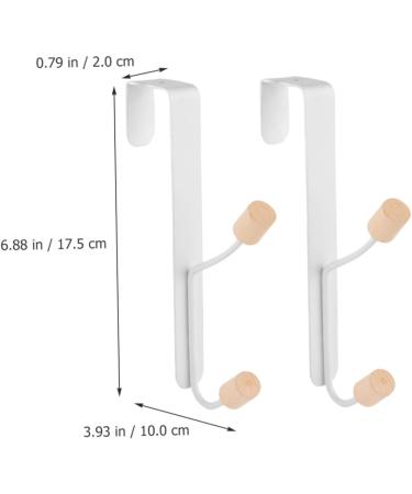 ABOOFAN 2pcs No Punching Door Hook Heavy Duty Clothes Rack Coat Hanging Holder Over Door Organizer Rack Bags - Buy Online on GoSupps.com