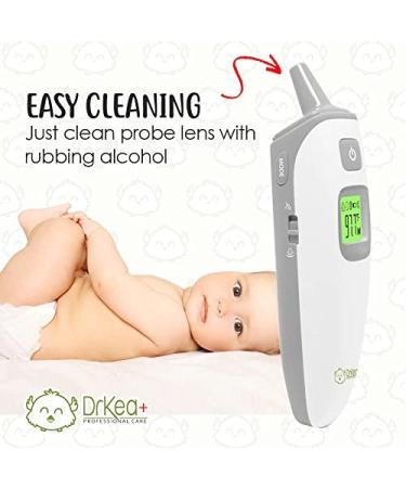 DrKea Baby Thermometer - Accurate Forehead & Ear Dual Mode Fever Thermometer for Kids & Adults - Buy Online on GoSupps.com