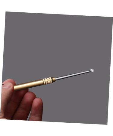 Titanium Alloy Ear Digger & Plugs Set for Ear Cleaning - Golden Stainless Steel Ear Spoon for Portable Wax Cleaner Care - Buy Online on GoSupps.com