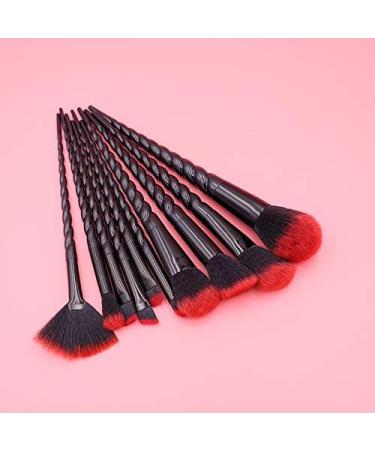 Red Hair Unicorn Makeup Brushes Set Powder Foundation Brush Eye Shadow Eyebrow Blending Cosmetic Women Beauty Tools Makeup brush set for face eyebrows women (Handle Color : Red) - Buy Online on GoSupps.com