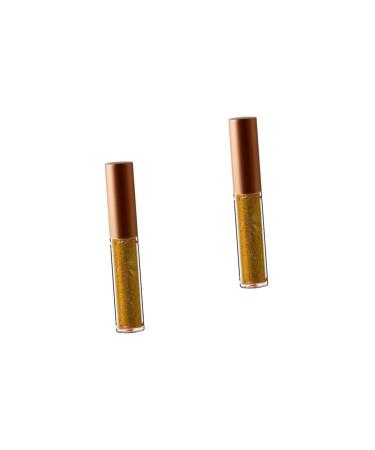 Angoily 2pcs Liquid Eyeliner Liquid Eyeshadow Glitter Women Shadow Cosmetic Eye Shadow Metal Miss Flash 1 count (Pack of 1) 03x2pcs