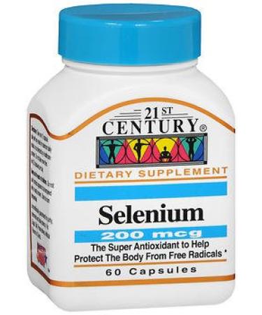 21st Century Selenium 200 mcg Capsules - 60 ct Pack of 4