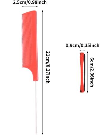 48pcs Hair Perm Rods Plastic Perming Rods Curlers Hair Rollers Curlers with Tail Comb Hair Perming Kit for Hairdressing Hair Styling or DIY Tool(Red) - Buy Online on GoSupps.com