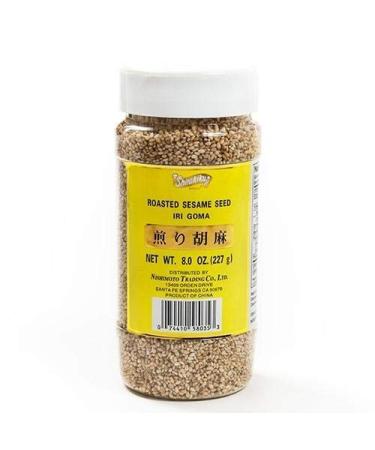 Roasted White Sesame Seeds (Iri Goma) 8 Oz by Shirakiku (8 ounce) 8 Ounce (Pack of 1)