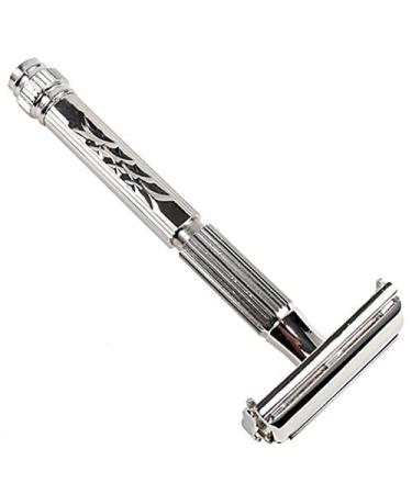Parker Safety Razor Model 60R with 5 Platinum Blades - Premium Shaving Kit for Men - International Shipping Available - Buy Online on GoSupps.com