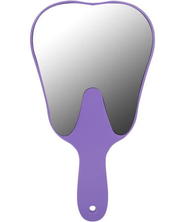 Cute Tooth Shaped Mirror with Handle Small Gift for Dental Clinic 3 Colors Available PC Material Designed for Oral Observation (Purple) - Buy Online on GoSupps.com