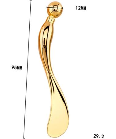 Healeved Makeup Spoon Zinc Cream Spoon Make up Kit Unicorn Horn Clip on Eye Spoon Creami Buttercream Spiral Tool 9.50X1.50X0.50CM Golden - Buy Online on GoSupps.com