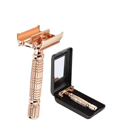 Butterfly Opening Double Edged Metal Safety Razor set for men's safety razors