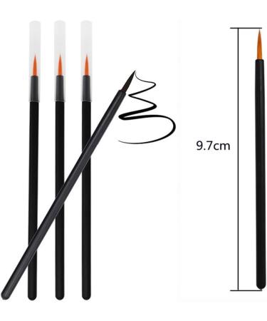 50PCS 9CM Disposable Eyeliner Brush Ultra-fine Eyeliner Makeup Brushes Applicator Lip Liner Brushes Makeup Tool (Yellow Fiber Head) - Buy Online on GoSupps.com