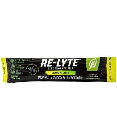 RELYTE Re-Lyte Electrolyte Drink Mix Lemon Lime 15 Servings Packets 3.44 oz. - Buy Online on GoSupps.com
