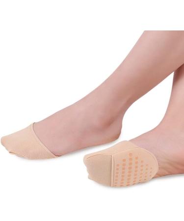 Buy Abaodam Women's Toe Topper Socks - 2 Pairs Non-Skid Forefoot Cushions for High Heels - Reusable Padding Pads for Ultimate Comfort - Buy Online on GoSupps.com