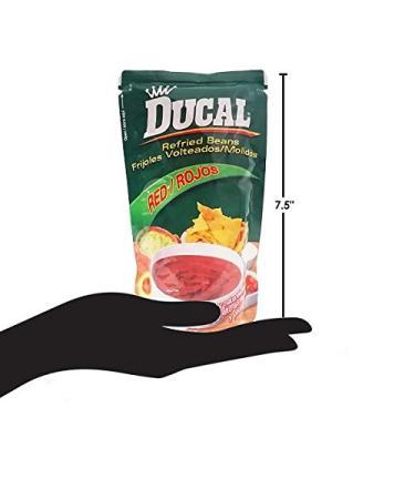 Ducal Refried Red Beans 14.1oz / 400grs Frijoles Rojos Volteados (3 Pack) 14.1 Ounce (Pack of 3) - Buy Online on GoSupps.com