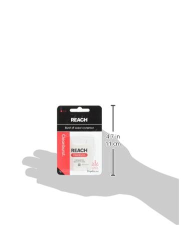 Reach Dentotape Waxed Dental Floss | Plaque Removal | Wide Cleaning Surface | Shred-Resistant, Smooth Glide | Cinnamon Flavored | 55 Yards (6 Pack) - Buy Online on GoSupps.com