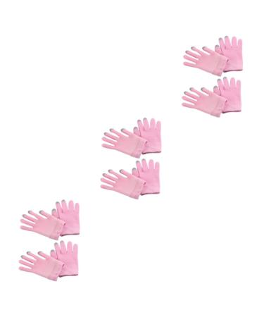 FRCOLOR 6 Pairs Moisturizing Gloves Sleeping Glove for Dry Hands Hand Spa Gel Gloves Moisturizing Sleeping Gloves Gels Gloves Touch Screen Gloves Spa Gloves Miss Cosmetic Polyester Dryness