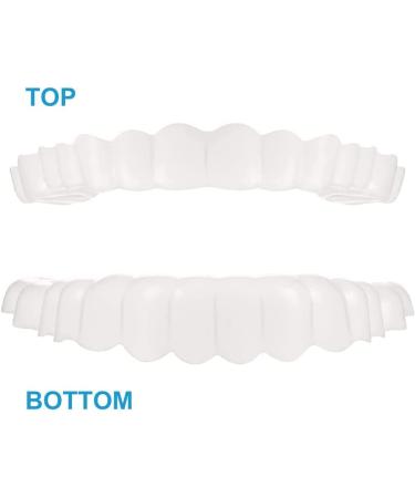 Instant Perfect Snap-On Veneers - 2 Pairs of Comfortable False Teeth for a Perfect Smile | Teeth Whitening Kit Included - Buy Online on GoSupps.com