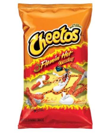 Cheetos Crunchy Flamin Hot 226.8g 8oz (10pack) by Mazovia Brands 22.68 g (Pack of 10)