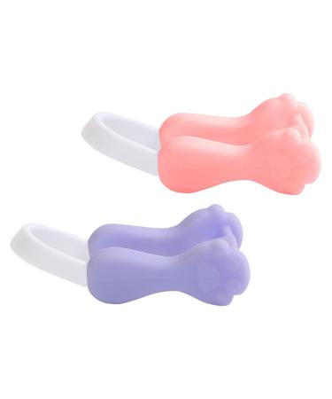 Lot de 2 Pinces Remodelantes Nez en Silicone Correcteurs de Nez pour Adultes et Gar on et Filles Couleurs Rose et Violet Dispositif de Beaut pour Modeler et Relever la Pointe