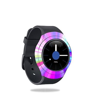 MightySkins Skin Compatible with Samsung Gear S2 Smart Watch Cover wrap Sticker Skins Rainbow Zoom